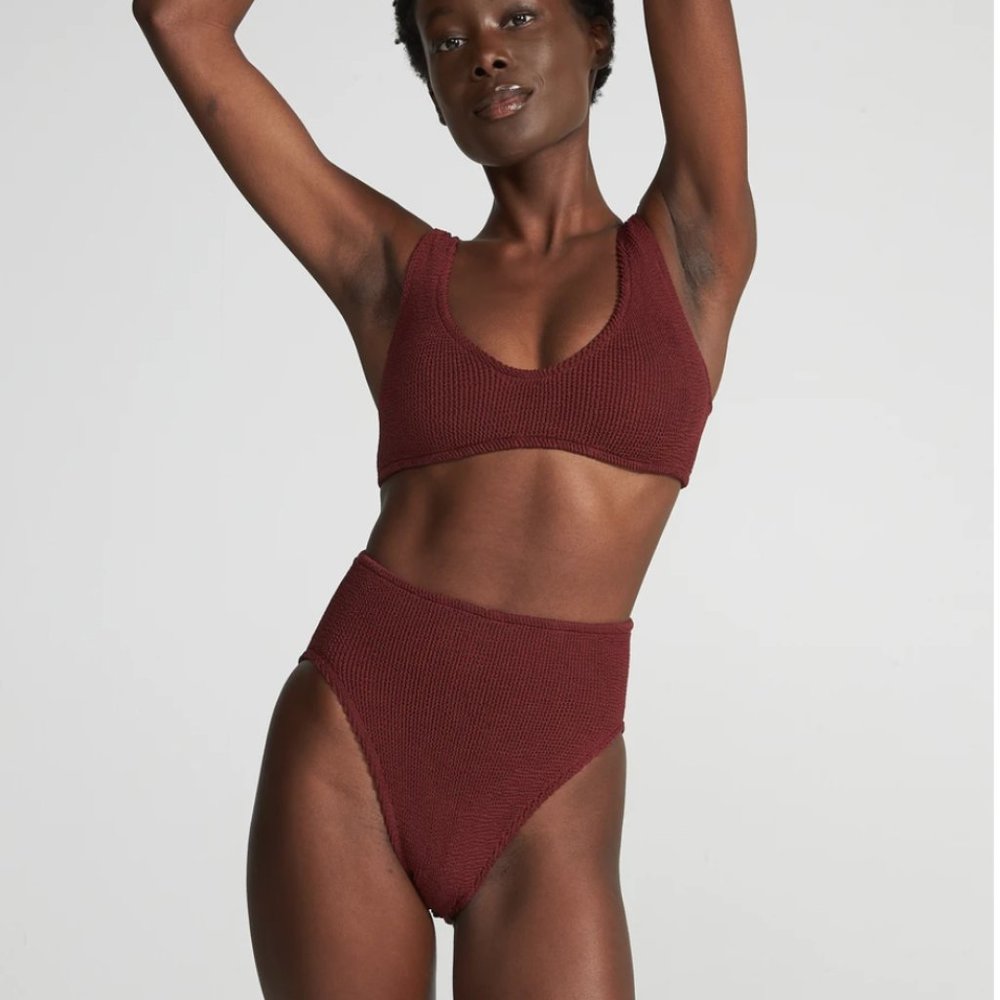 Youswim Eva High Waist Two-Piece in Garnet